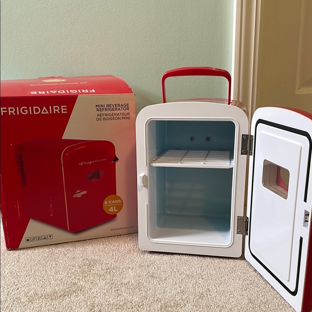 Frigidaire Red Mini Beverage Refrigerator - Picture 2 of 4